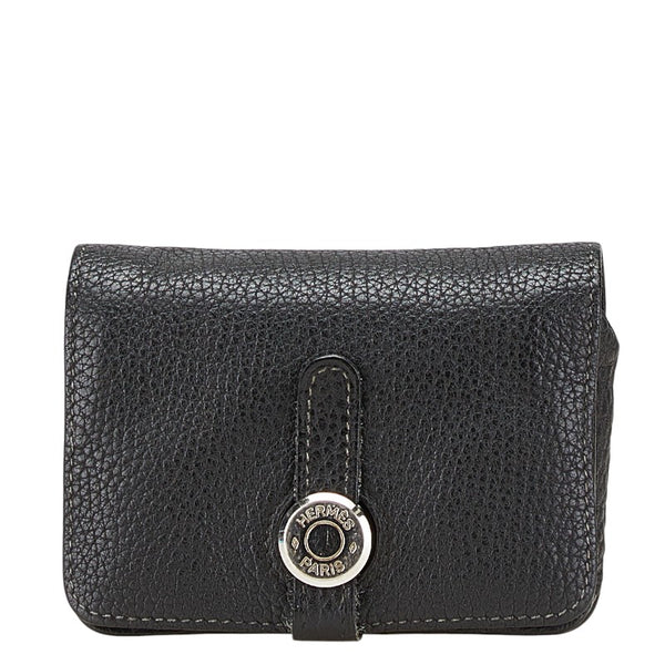 エルメス ドゴン コインケース カードケース ブラック トゴ メンズ HERMES 【中古】