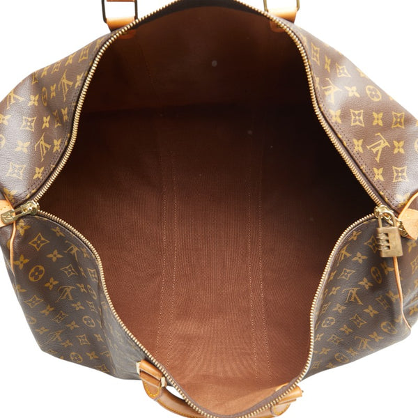 ルイ ヴィトン モノグラム キーポル60 ボストンバッグ トラベルバッグ M41422 ブラウン PVC レザー レディース LOUIS VUITTON 【中古】