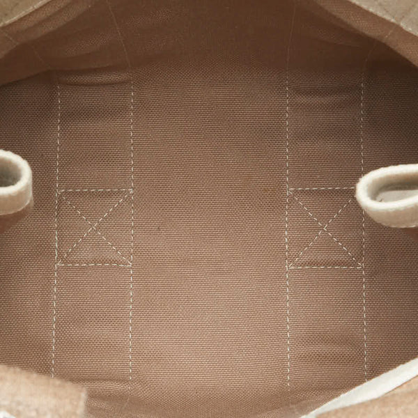 エルメス ボラボラPM トートバッグ ベージュ ブラウン キャンバス レディース HERMES 【中古】