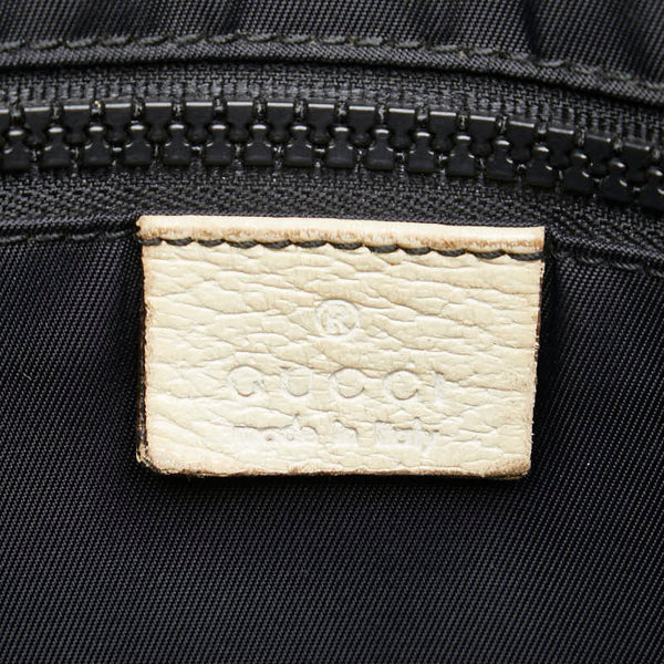 グッチ ロゴ 斜め掛け ショルダーバッグ 162904 ブラック ベージュ PVC キャンバス レディース GUCCI 【中古】