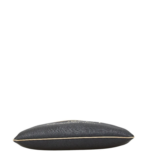 グッチ ロゴ 斜め掛け ショルダーバッグ 162904 ブラック ベージュ PVC キャンバス レディース GUCCI 【中古】