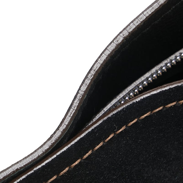 サルヴァトーレフェラガモ ハンドバッグ EE-21 7987 ブラック スウェード レザー レディース Salvatore Ferragamo 【中古】