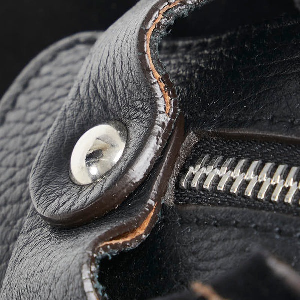 サルヴァトーレフェラガモ ハンドバッグ EE-21 7987 ブラック スウェード レザー レディース Salvatore Ferragamo 【中古】