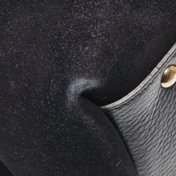 サルヴァトーレフェラガモ ハンドバッグ EE-21 7987 ブラック スウェード レザー レディース Salvatore Ferragamo 【中古】