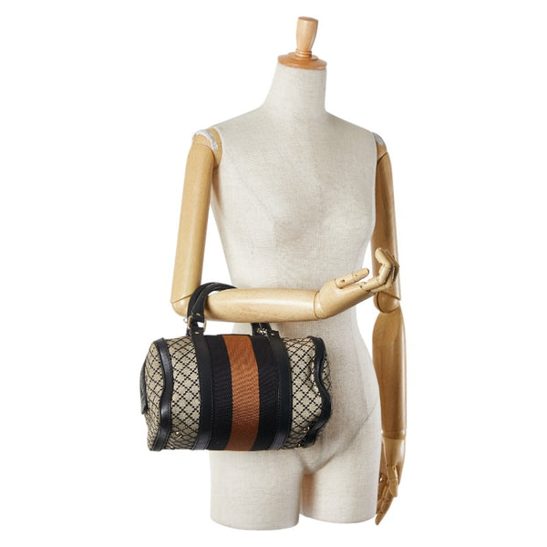 グッチ ディアマンテ ミニボストンバッグ ハンドバッグ 269876 ベージュ マルチカラー キャンバス レザー レディース GUCCI 【中古】