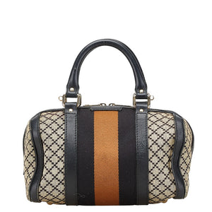 グッチ ディアマンテ ミニボストンバッグ ハンドバッグ 269876 ベージュ マルチカラー キャンバス レザー レディース GUCCI 【中古】