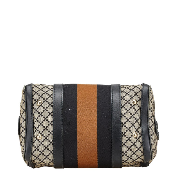 グッチ ディアマンテ ミニボストンバッグ ハンドバッグ 269876 ベージュ マルチカラー キャンバス レザー レディース GUCCI 【中古】