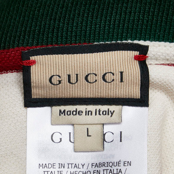 グッチ ストロベリー ボーダー ドッグウェア ペット用品 サイズ：L 695744 マルチカラー コットン レディース GUCCI 【中古】