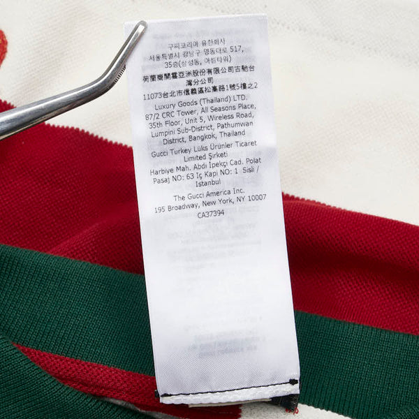 グッチ ストロベリー ボーダー ドッグウェア ペット用品 サイズ：L 695744 マルチカラー コットン レディース GUCCI 【中古】