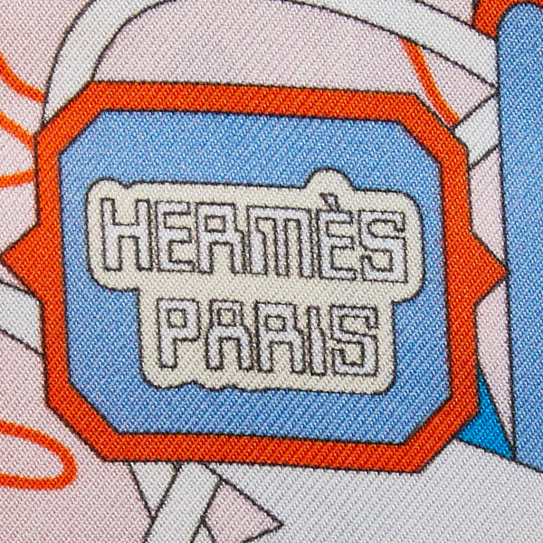 エルメス ツイリー ODYSSEY オデッセイ スカーフ ライトピンク マルチカラー レディース HERMES 【中古】