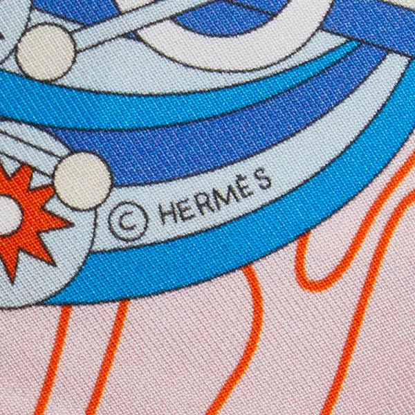 エルメス ツイリー ODYSSEY オデッセイ スカーフ ライトピンク マルチカラー レディース HERMES 【中古】