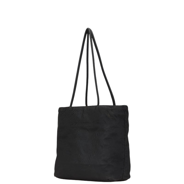 プラダ 三角ロゴプレート トートバッグ ブラック ナイロン レディース PRADA 【中古】