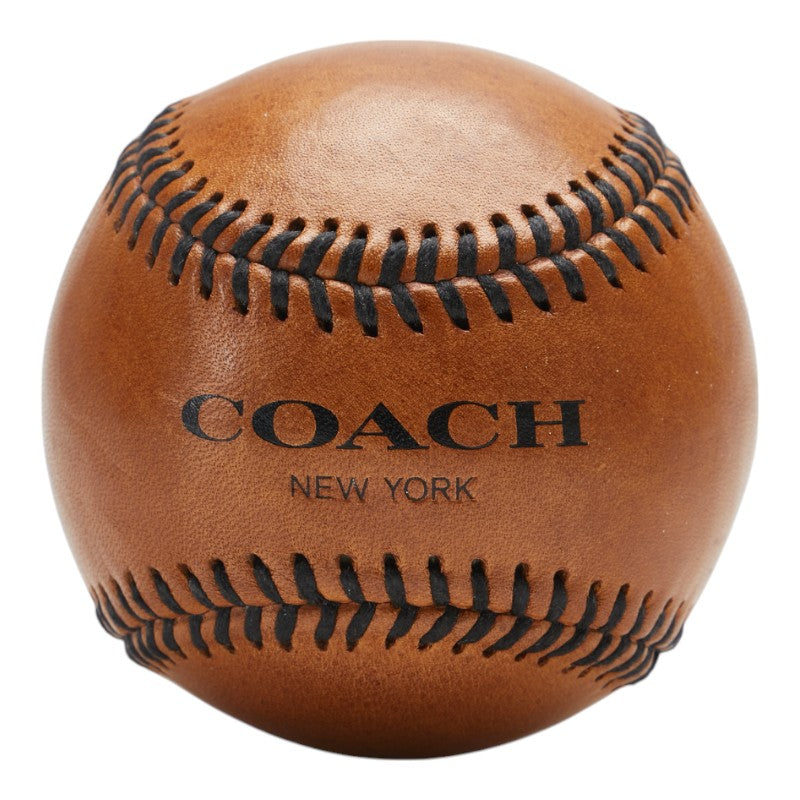 コーチ BASEBALL CHARITY  野球ボール ブラウン ブラック レザー メンズ COACH 【中古】