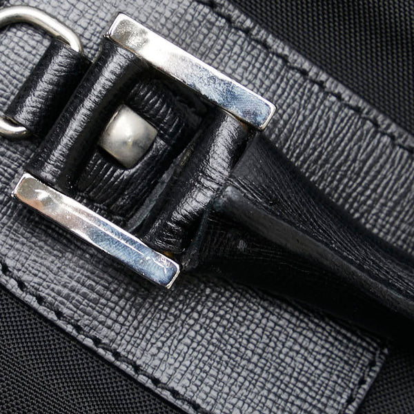 エルメネジルド ゼニア スーツケース ガーメントケース ブラック キャンバス メンズ Ermenegildo Zegna 【中古】