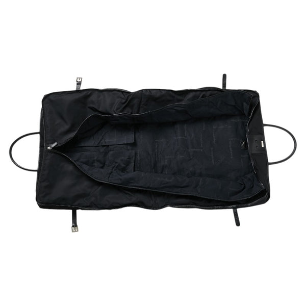 エルメネジルド ゼニア スーツケース ガーメントケース ブラック キャンバス メンズ Ermenegildo Zegna 【中古】