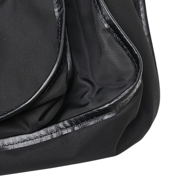 エルメネジルド ゼニア スーツケース ガーメントケース ブラック キャンバス メンズ Ermenegildo Zegna 【中古】