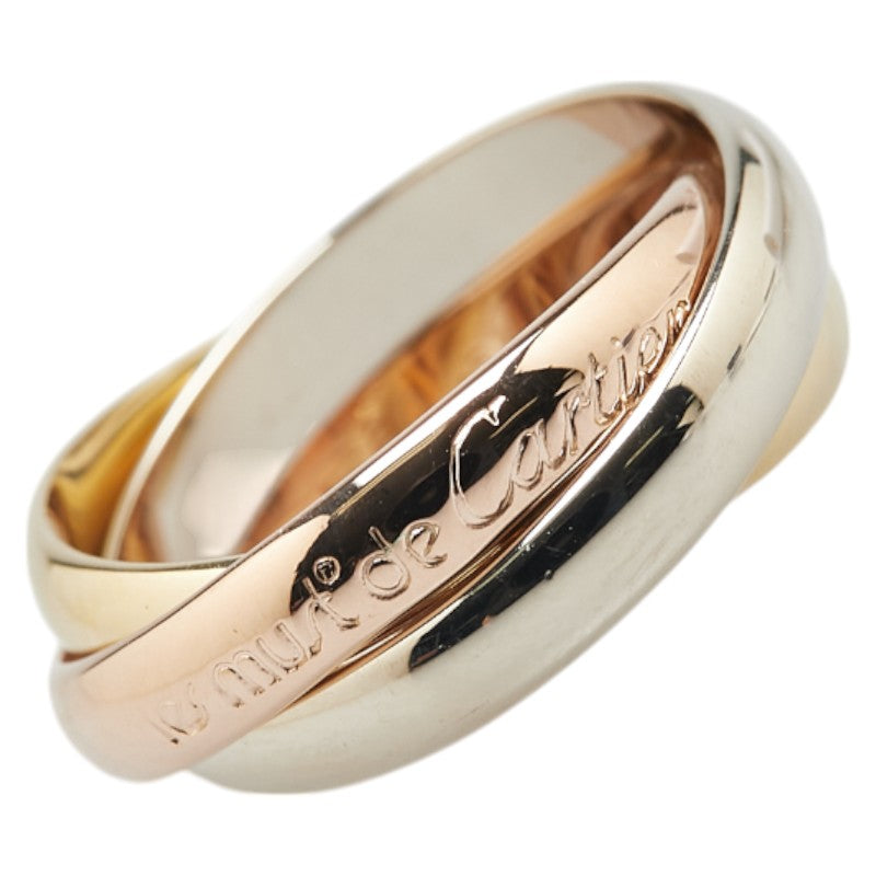 カルティエ トリニティ スリーカラー リング 指輪 ＃51 K18YG イエローゴールド K18PG ピンクゴールド K18WG ホワイトゴールド レディース CARTIER 【中古】