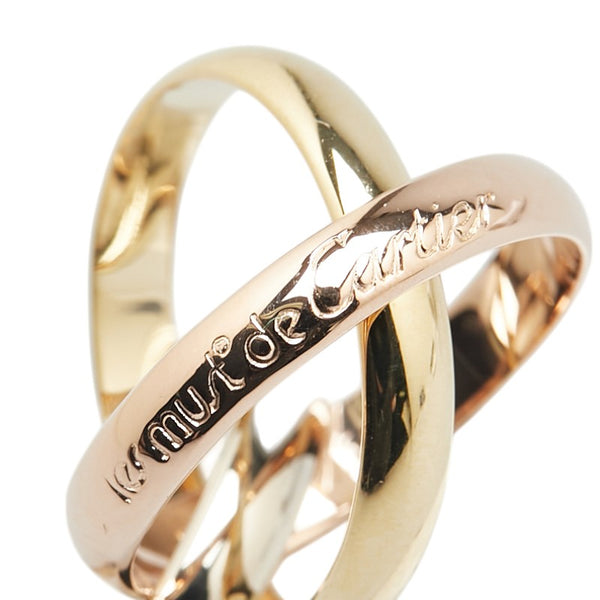 カルティエ トリニティ スリーカラー リング 指輪 ＃51 K18YG イエローゴールド K18PG ピンクゴールド K18WG ホワイトゴールド レディース CARTIER 【中古】