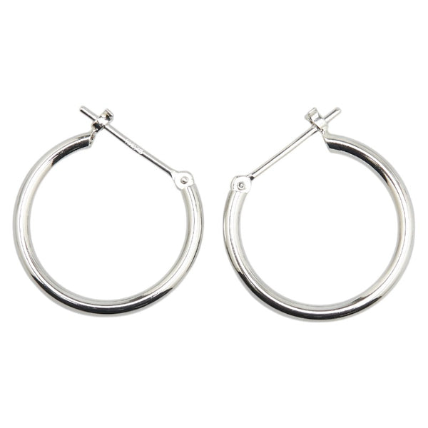 Pt900 プラチナ フープピアス レディース 【中古】
