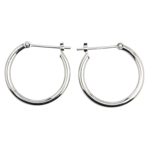Pt900 プラチナ フープピアス レディース 【中古】