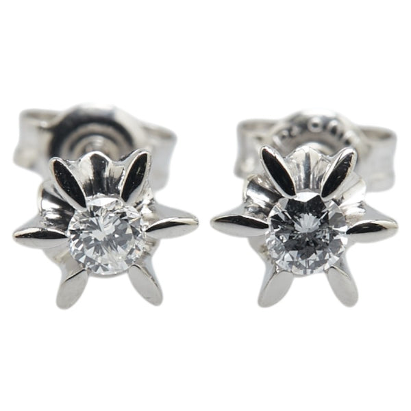 Pt900 プラチナ ダイヤ0.18ct スタッドピアス レディース 【中古】