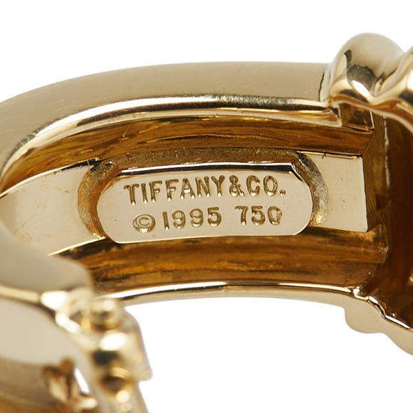 ティファニー アトラス グルーブド ピアス K18YG イエローゴールド レディース TIFFANY&Co. 【中古】