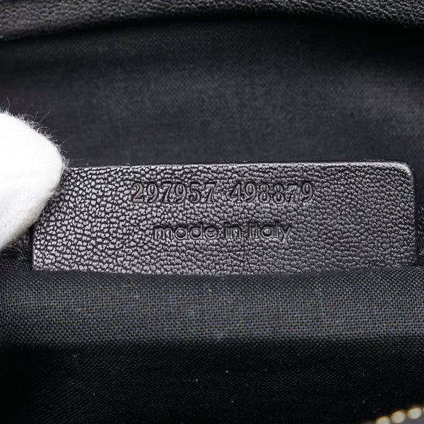 サンローラン カバスシック ミニ ハンドバッグ ブラック レザー レディース SAINT LAURENT 【中古】