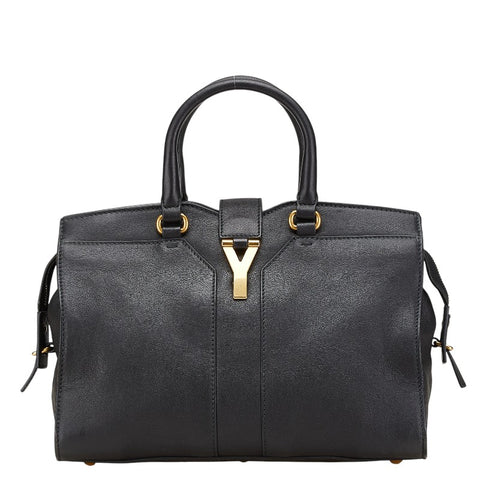 サンローラン カバスシック ミニ ハンドバッグ ブラック レザー レディース SAINT LAURENT 【中古】