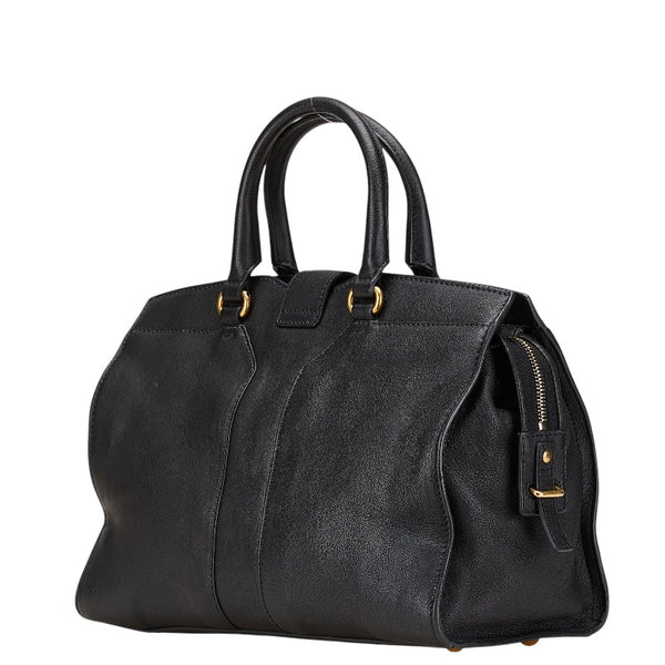 サンローラン カバスシック ミニ ハンドバッグ ブラック レザー レディース SAINT LAURENT 【中古】