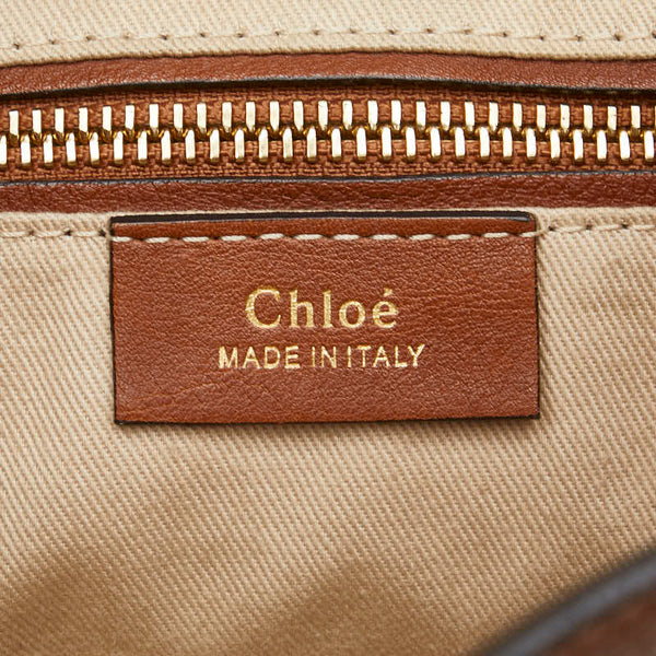 クロエ フェイ リュック バックパック ショルダーバッグ 2WAY ブラウン レザー スエード レディース Chloe 【中古】