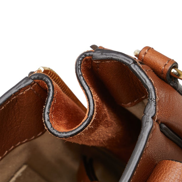 クロエ フェイ リュック バックパック ショルダーバッグ 2WAY ブラウン レザー スエード レディース Chloe 【中古】