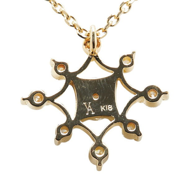 ヴァンドーム K18YG イエローゴールド ダイヤ0.20ct ペンダントネックレス レディース VANDOME 【中古】