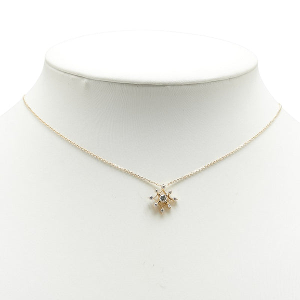ヴァンドーム K18YG イエローゴールド ダイヤ0.20ct ペンダントネックレス レディース VANDOME 【中古】