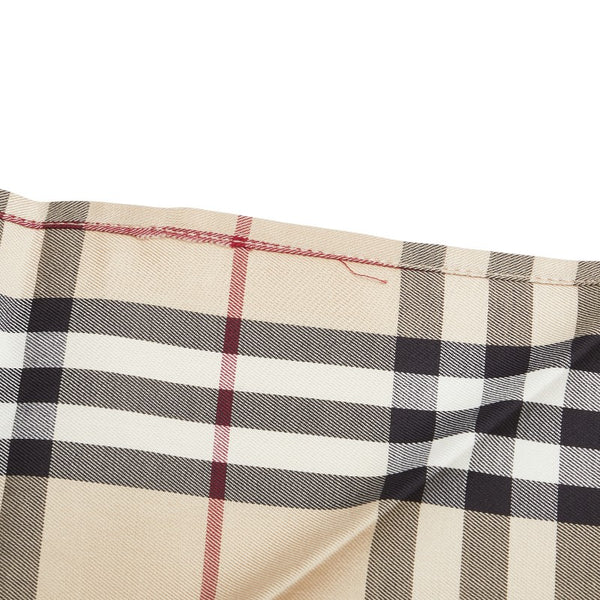 バーバリー ノバチェック スカーフ 三角形 ベージュ マルチカラー コットン レディース BURBERRY 【中古】