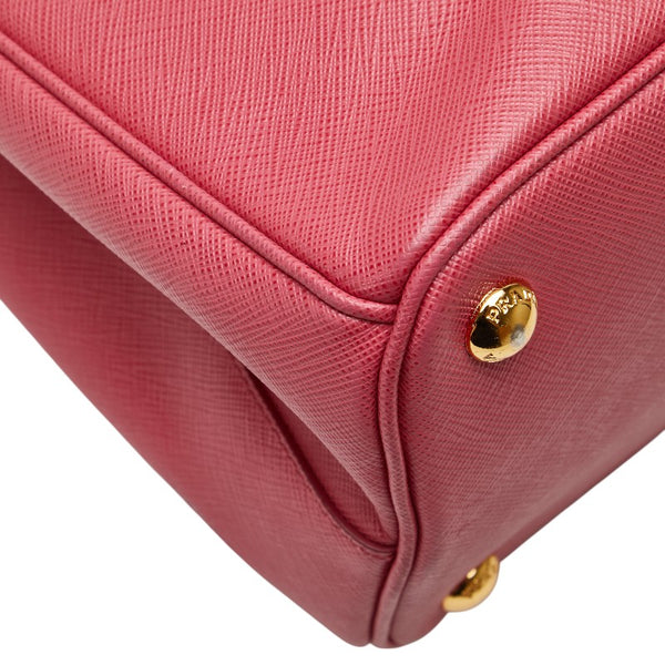 プラダ 三角ロゴプレート ハンドバッグ ショルダーバッグ 2WAY 1BA274 ピンク サフィアーノ レザー レディース PRADA 【中古】