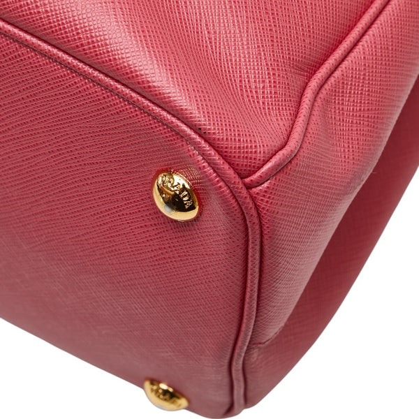 プラダ 三角ロゴプレート ハンドバッグ ショルダーバッグ 2WAY 1BA274 ピンク サフィアーノ レザー レディース PRADA 【中古】
