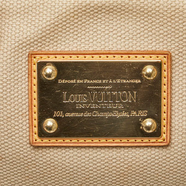 ルイ ヴィトン アンティグア カバMM トートバッグ ショルダーバッグ M40035 ベージュ レッド キャンバス レザー レディース LOUIS VUITTON 【中古】