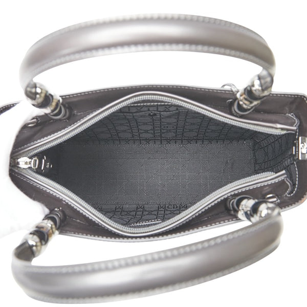 ディオール マリスパール ハンドバッグ ショルダーバッグ 2WAY グレー レザー レディース Dior 【中古】