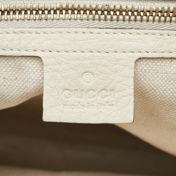グッチ バンブー ハンドバッグ ショルダーバッグ 2WAY 323658 ベージュ ブラウン レザー レディース GUCCI 【中古】