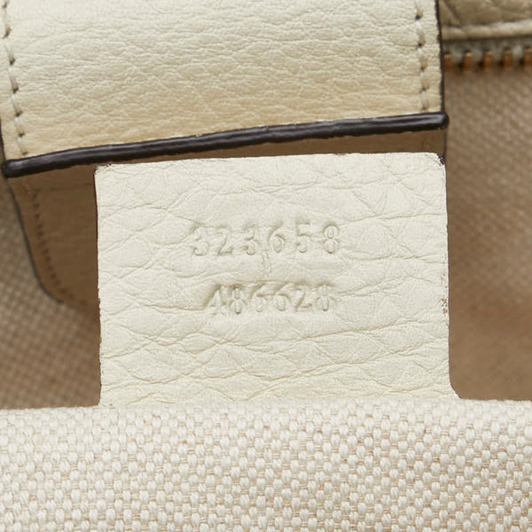 グッチ バンブー ハンドバッグ ショルダーバッグ 2WAY 323658 ベージュ ブラウン レザー レディース GUCCI 【中古】