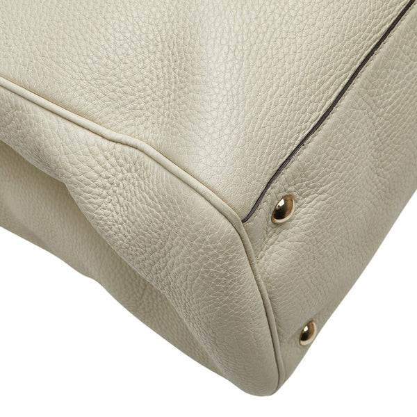 グッチ バンブー ハンドバッグ ショルダーバッグ 2WAY 323658 ベージュ ブラウン レザー レディース GUCCI 【中古】