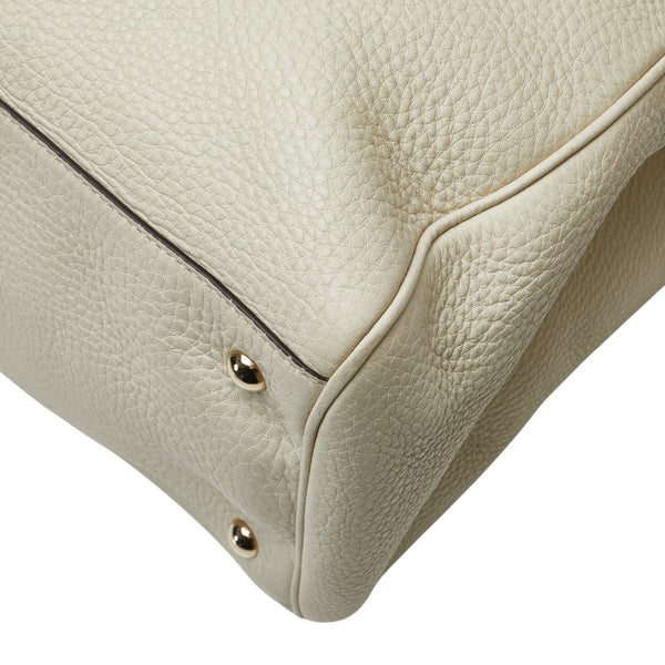 グッチ バンブー ハンドバッグ ショルダーバッグ 2WAY 323658 ベージュ ブラウン レザー レディース GUCCI 【中古】