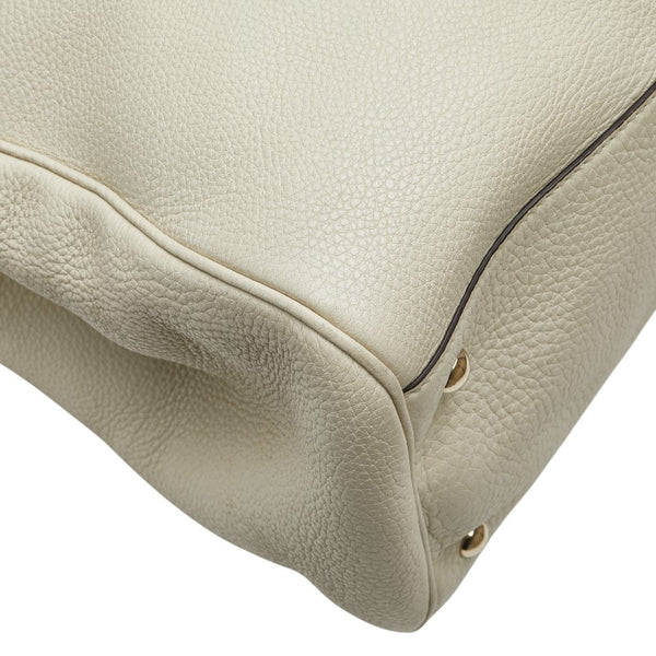 グッチ バンブー ハンドバッグ ショルダーバッグ 2WAY 323658 ベージュ ブラウン レザー レディース GUCCI 【中古】