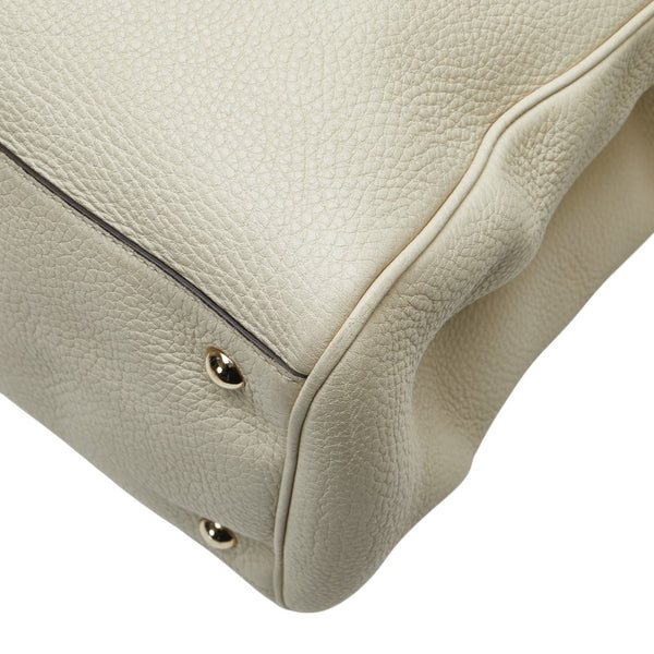 グッチ バンブー ハンドバッグ ショルダーバッグ 2WAY 323658 ベージュ ブラウン レザー レディース GUCCI 【中古】