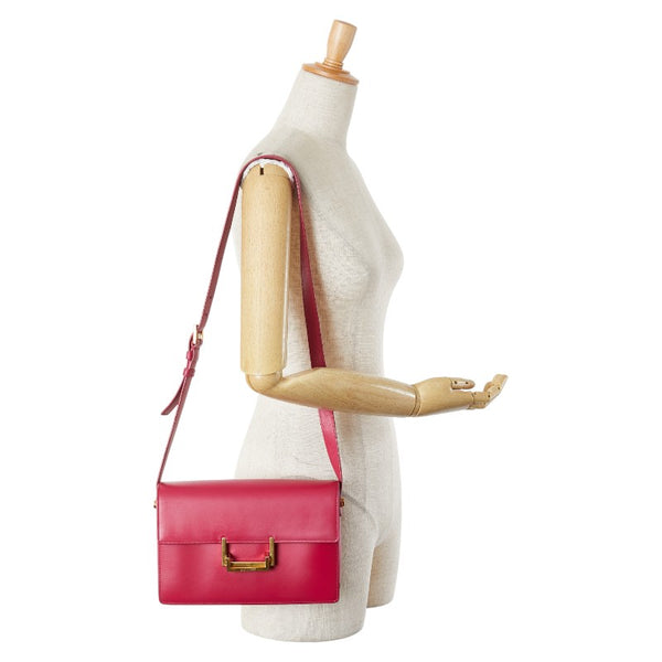 サンローラン クラシック ルル ショルダーバッグ ピンク ゴールド レザー レディース SAINT LAURENT 【中古】