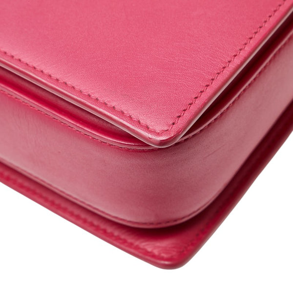 サンローラン クラシック ルル ショルダーバッグ ピンク ゴールド レザー レディース SAINT LAURENT 【中古】