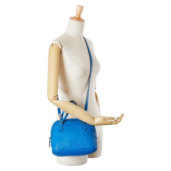 グッチ ハンドバッグ ショルダーバッグ 2WAY 341504 ブルー レザー レディース GUCCI 【中古】