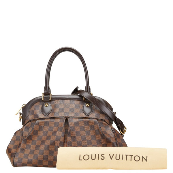 ルイ ヴィトン ダミエ トレヴィPM ハンドバッグ ショルダーバッグ 2WAY N51997 ブラウン PVC レザー レディース LOUIS VUITTON 【中古】