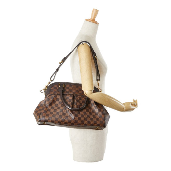 ルイ ヴィトン ダミエ トレヴィPM ハンドバッグ ショルダーバッグ 2WAY N51997 ブラウン PVC レザー レディース LOUIS VUITTON 【中古】