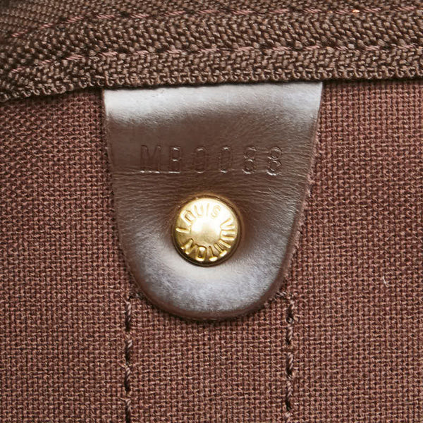 ルイ ヴィトン ダミエ キーポル50 ボストンバッグ トラベルバッグ N41427 ブラウン PVC レザー レディース LOUIS VUITTON 【中古】
